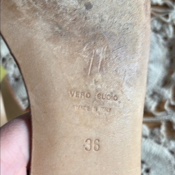 Giuseppe Zanotti Green Tan Sandals Minimalist Style - Picture 10 of 11